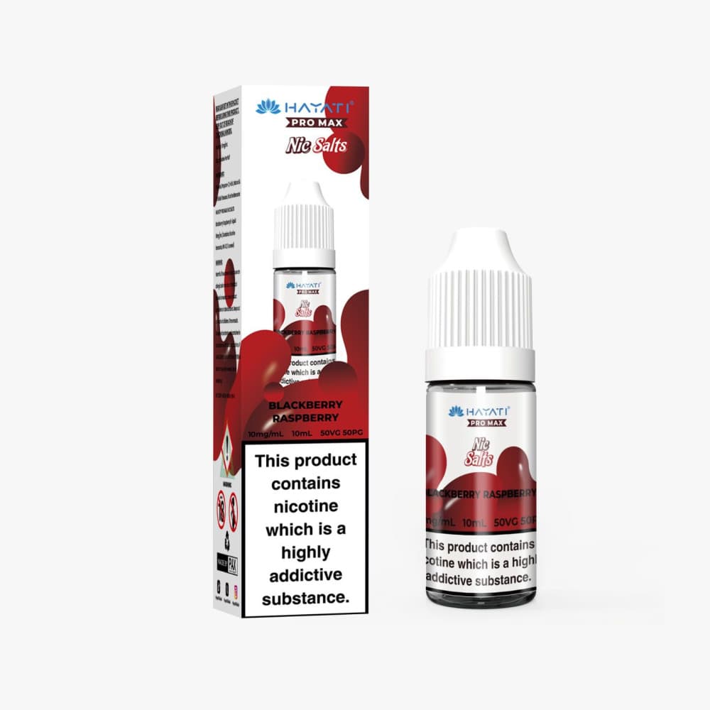  Blackberry Raspberry / 10mg Hayati Pro Max Nic Salts E-Liquids 10ml Box of 10