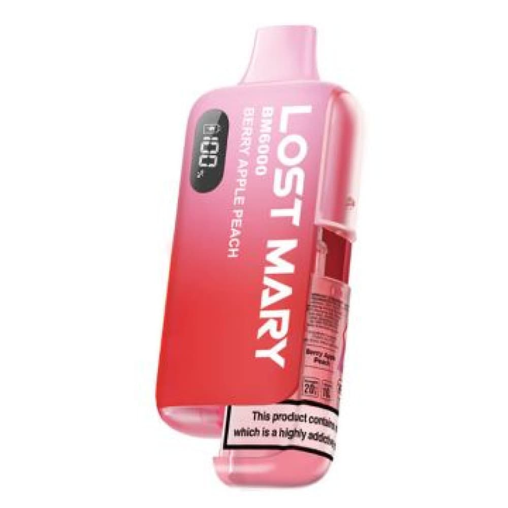  Berry Apple Peach Lost Mary Bm6000 Vape Kit Box of 5