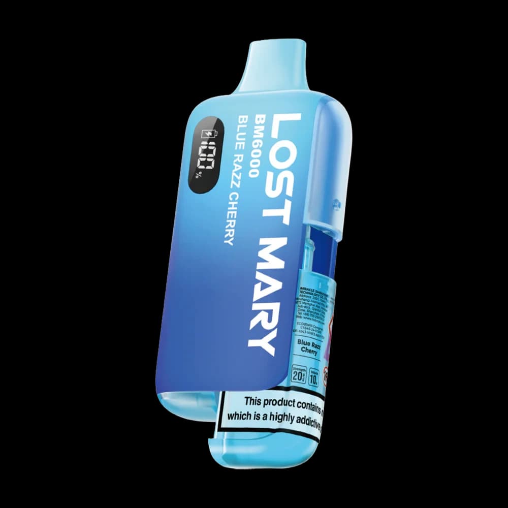  Blue Razz Cherry Lost Mary Bm6000 Vape Kit Box of 5