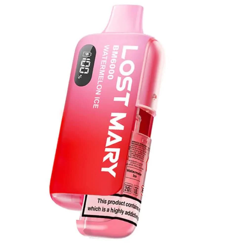  Watermelon Ice Lost Mary Bm6000 Vape Kit Box of 5
