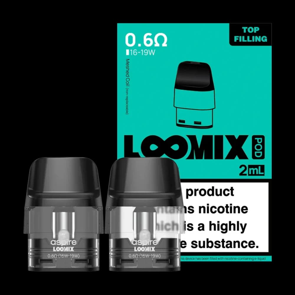  0.6ohm Aspire Loomix Replacement Pods -2PK