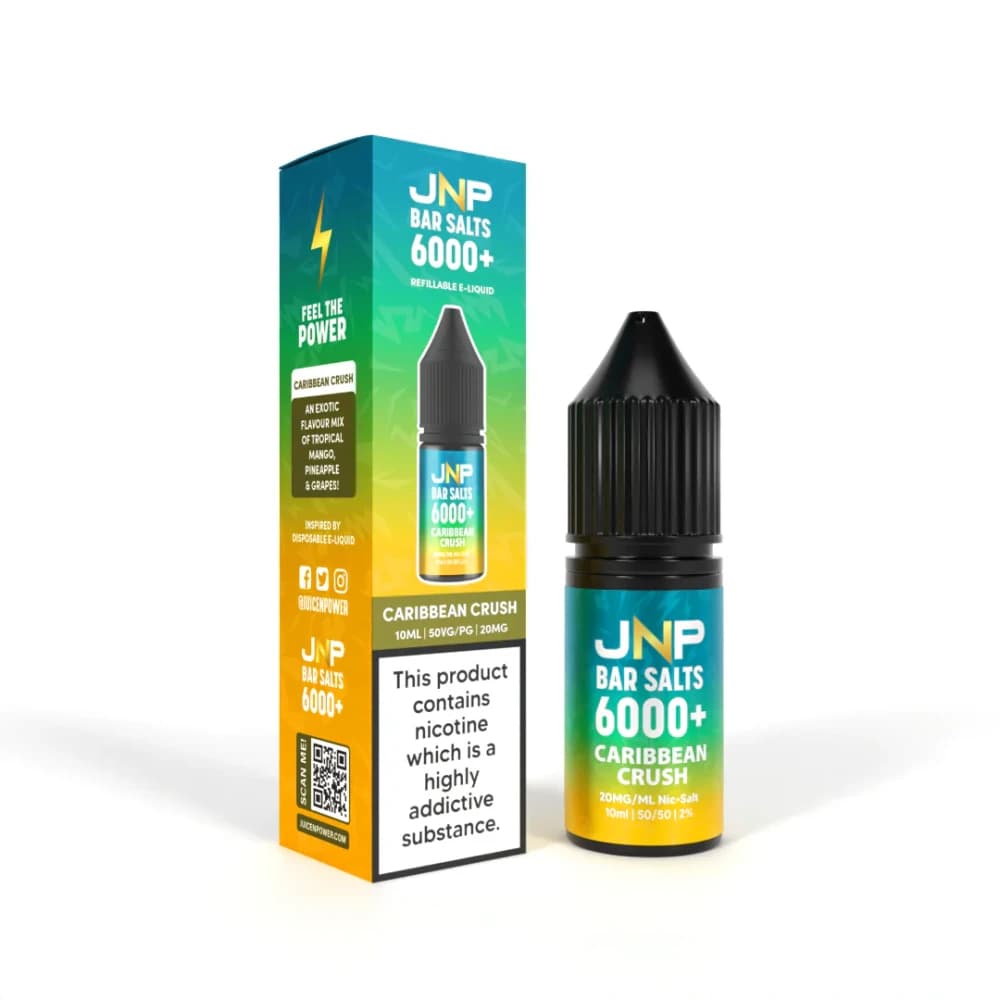  Caribb Crush / 20mg JNP Bar Nic Salts 6000 Box of 10