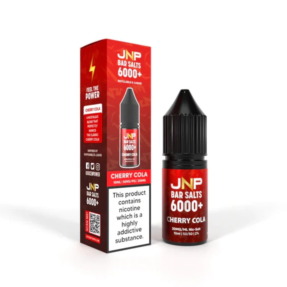 Cherry Cola / 10mg JNP Bar Nic Salts 6000 Box of 10