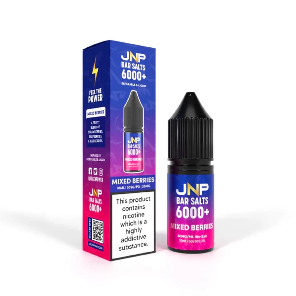  Mixed Berries / 10mg JNP Bar Nic Salts 6000 Box of 10