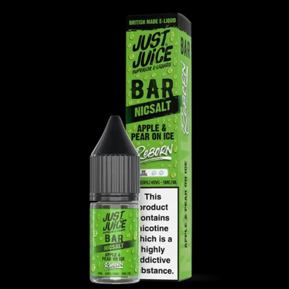  Apple & Pear On Ice / 20mg Just Juice Bar Reborn Nic Salt Box of 10
