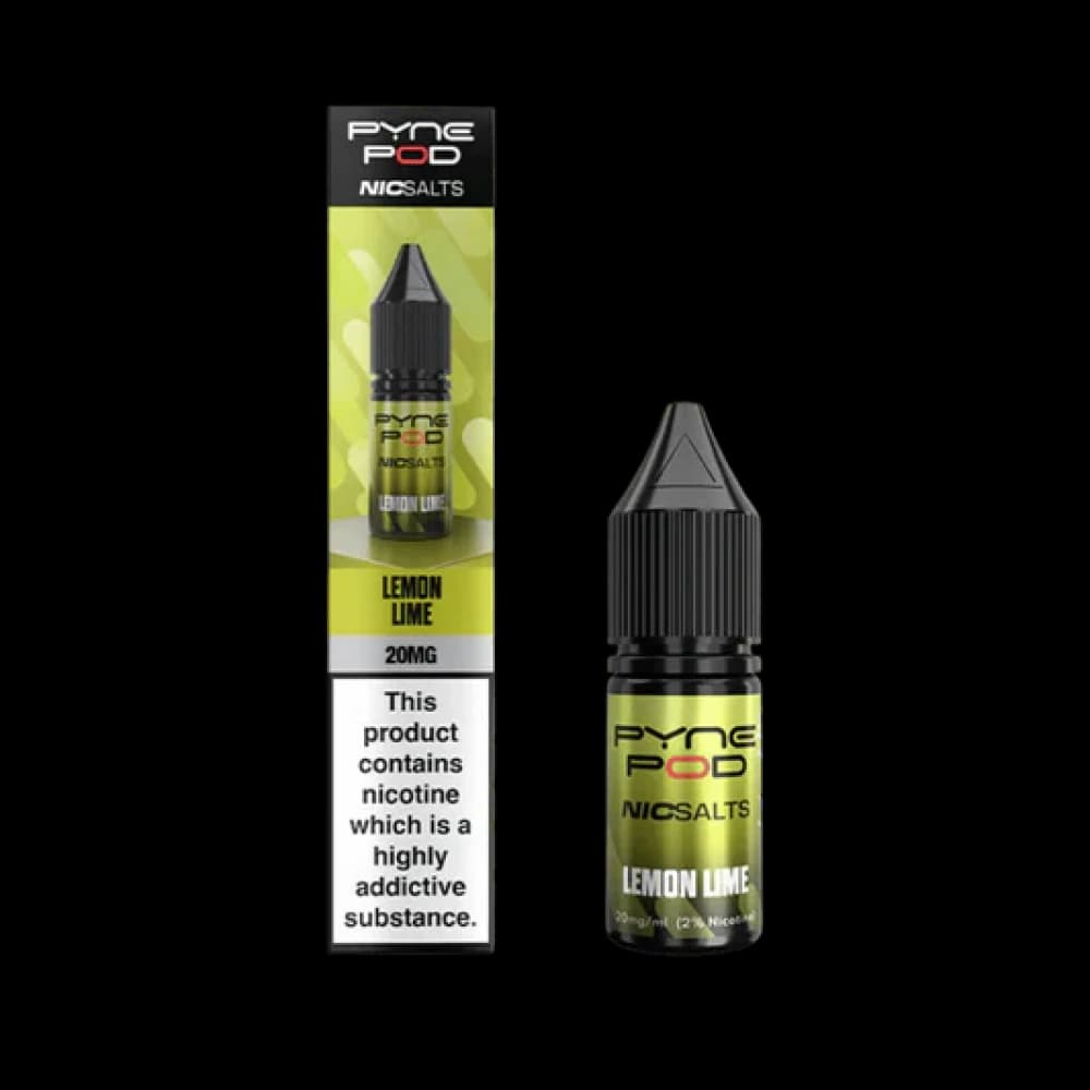  Lemon Lime / 10mg Pyne Pod Nic Salts 10ml E-liquid Box of 10