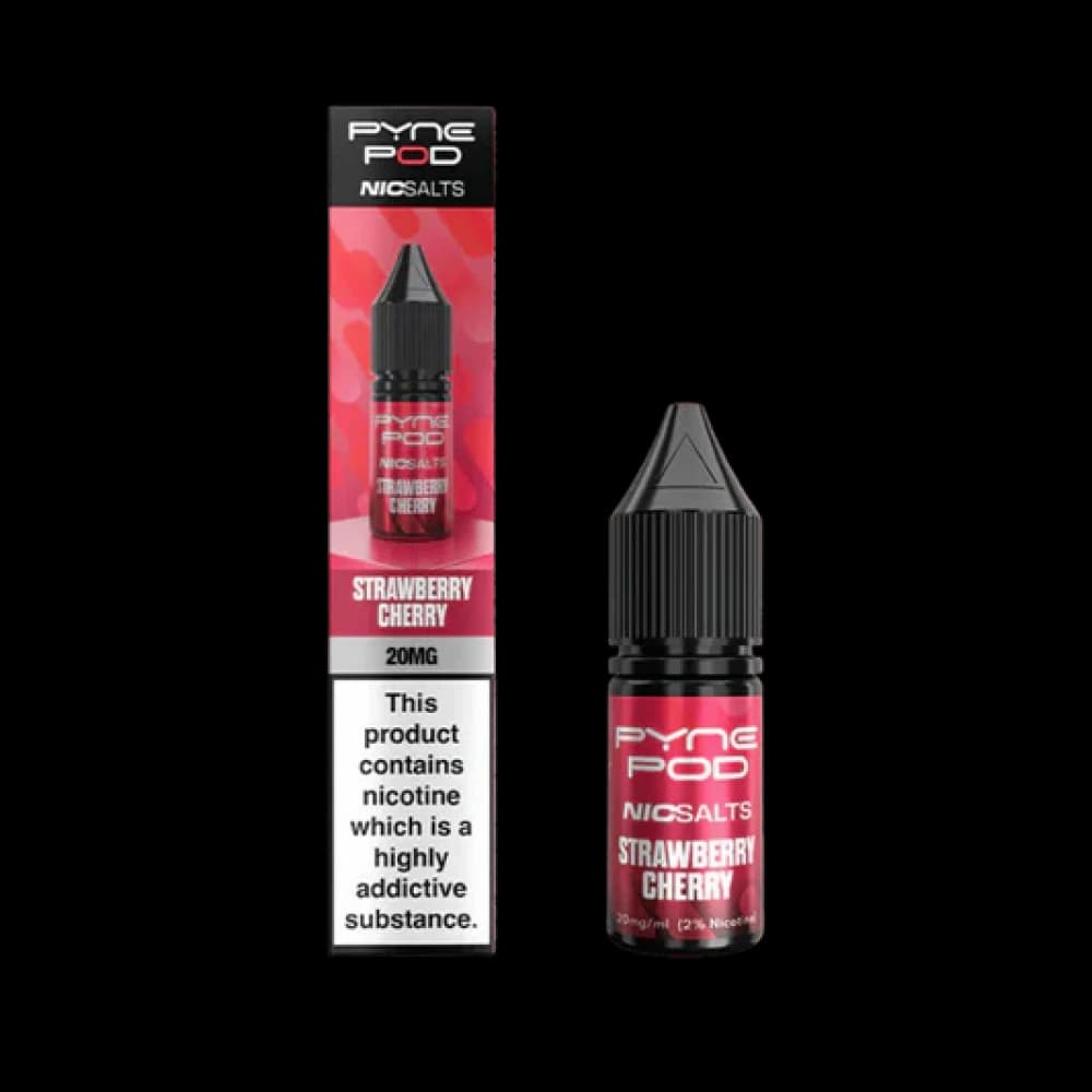  Strawberry Cherry / 10mg Pyne Pod Nic Salts 10ml E-liquid Box of 10