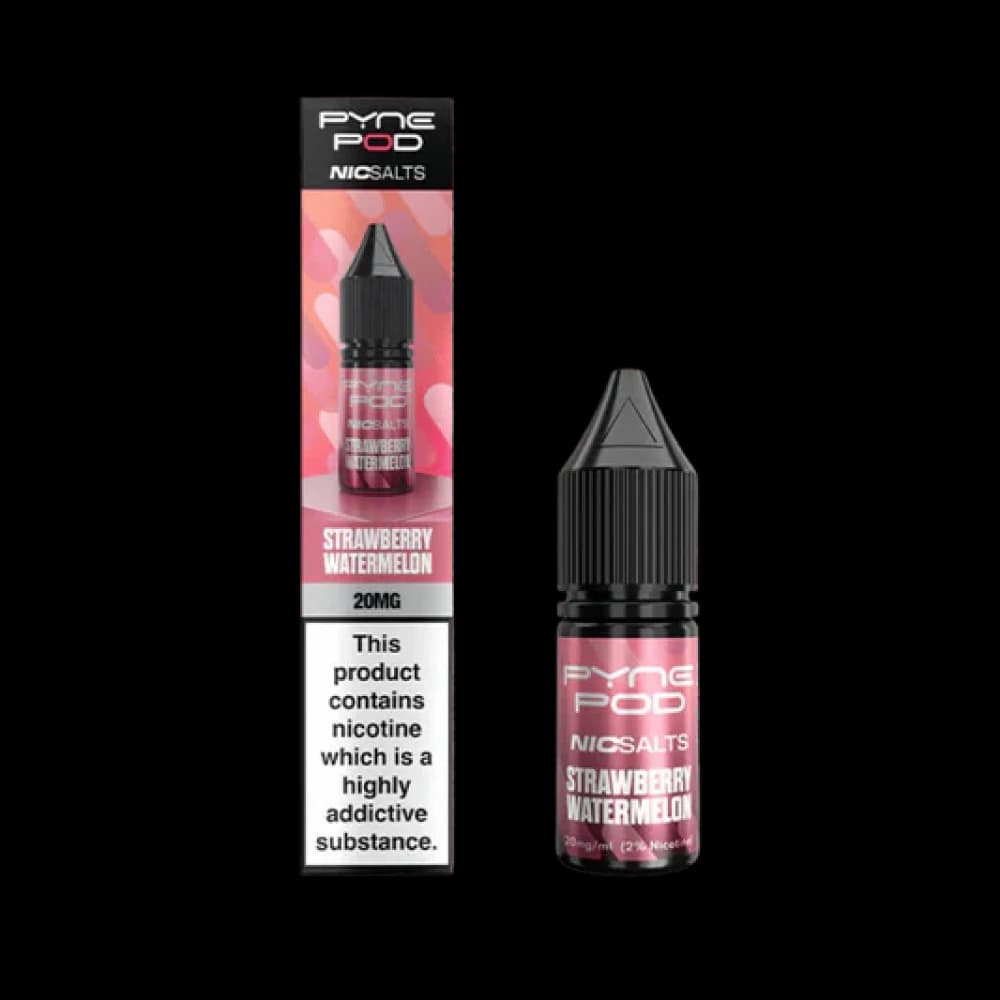  Strawberry Watermelon / 10mg Pyne Pod Nic Salts 10ml E-liquid Box of 10