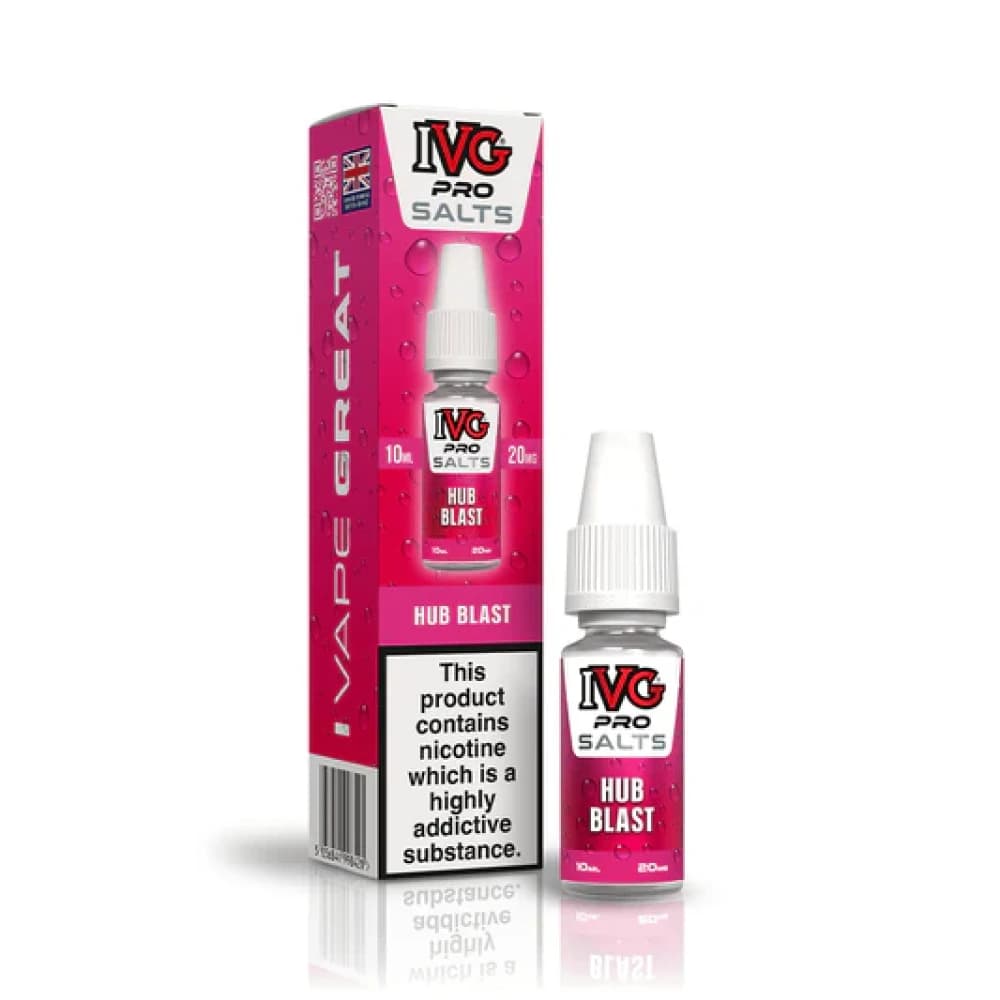  Hub Blast / 10mg IVG Pro Salts Nic Salt 10ml E-Liquid Box of 10