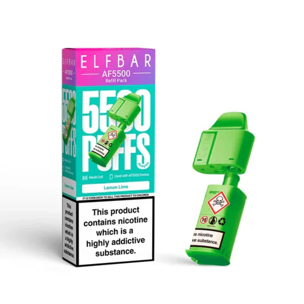  Lemon Lime Elf Bar AF5500 Prefilled Pods Box of 5